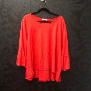 Bryn Walker top red/orange color 100% cotton